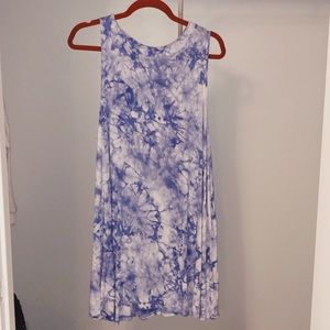 Tie dye blue dress